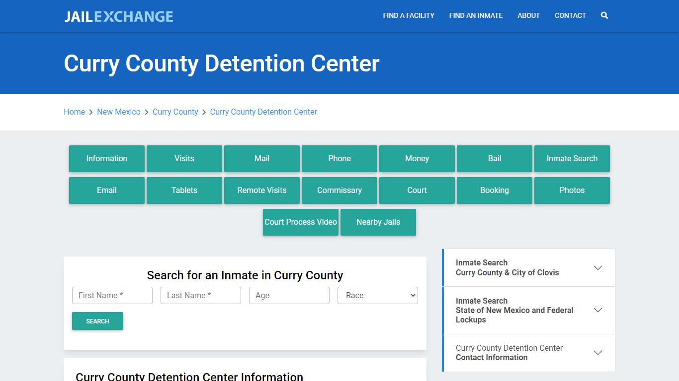 Curry County Detention Center Roster Lookup, NM, Inmate Search